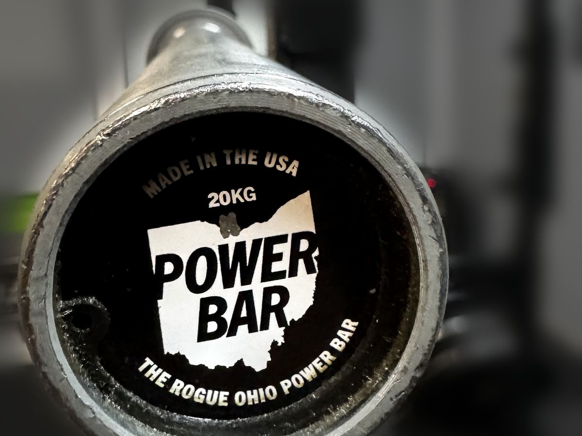 Endkappe der Rogue Ohio Power Bar, Made in the USA, 20 kg
